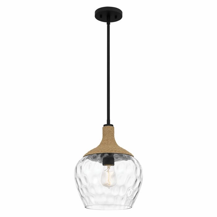 Quoizel Royer Back and Rope Ceiling Pendant Light
