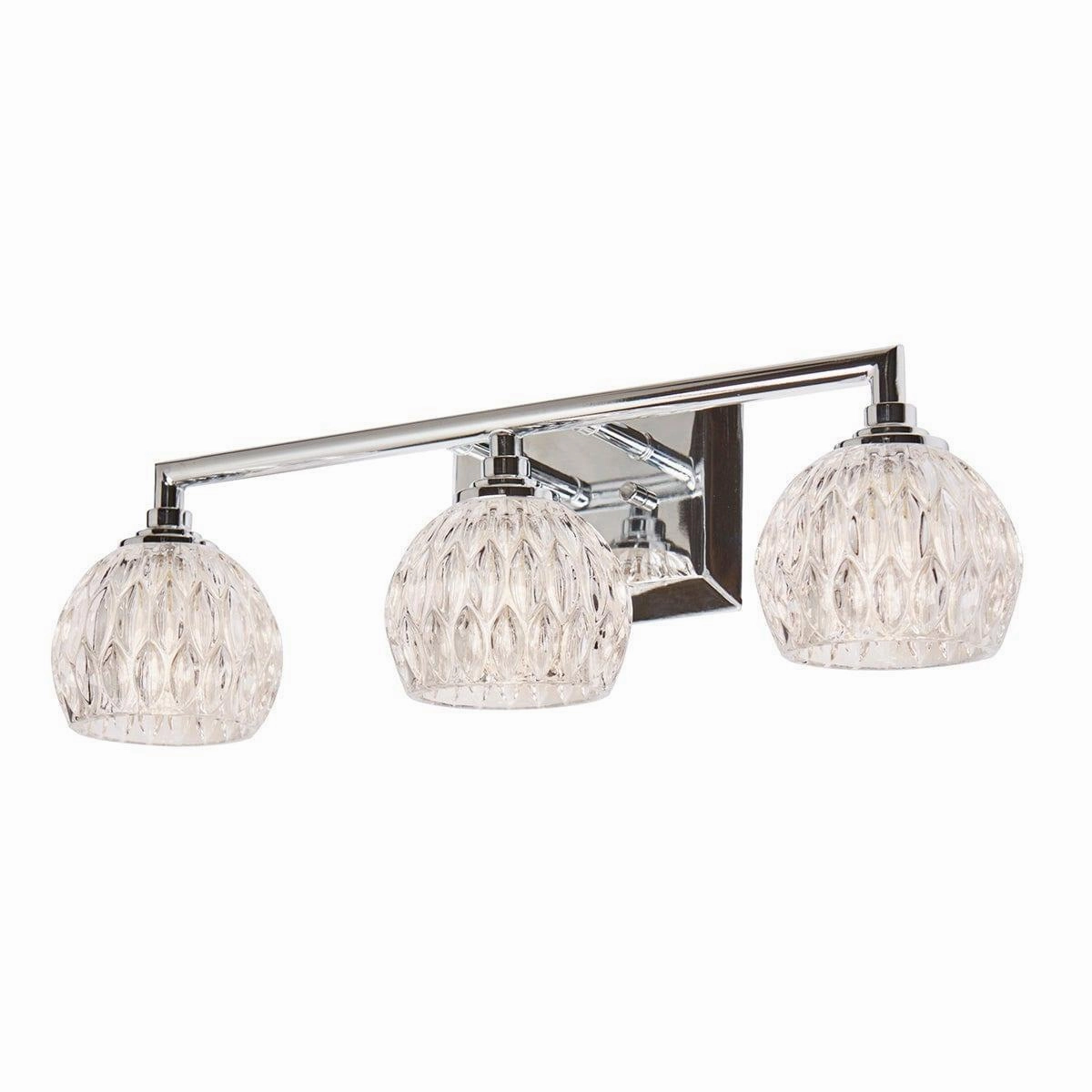 Quoizel Serena 3 Light Above Mirror Chrome Bathroom Light vintage desk lamp