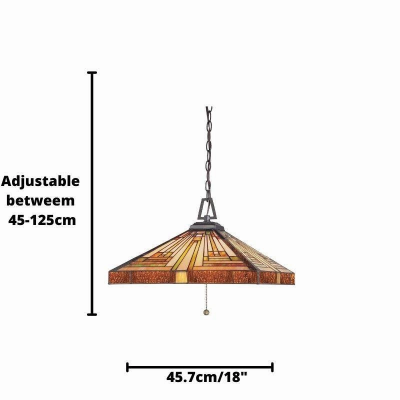 Quoizel Stephen Large Tiffany Ceiling Light