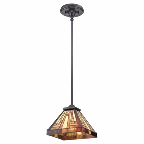 Quoizel Stephen Mini Tiffany Ceiling Pendant Light recessed ceiling spot lamp
