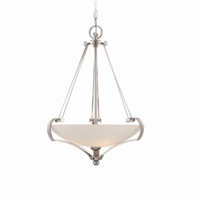 Quoizel Sutton Place Silver & Glass Art Deco Ceiling Light sleek LED ceiling lamp