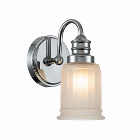 Quoizel Swell 1 Light Chrome Bathroom Wall Light vintage desk lamp
