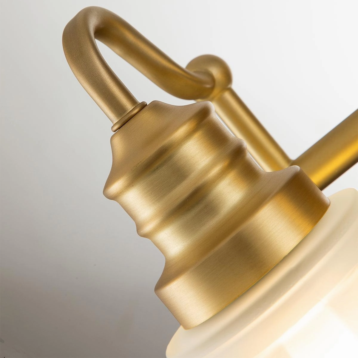 Quoizel Swell 2 Light Brushed Brass Bathroom Wall Light