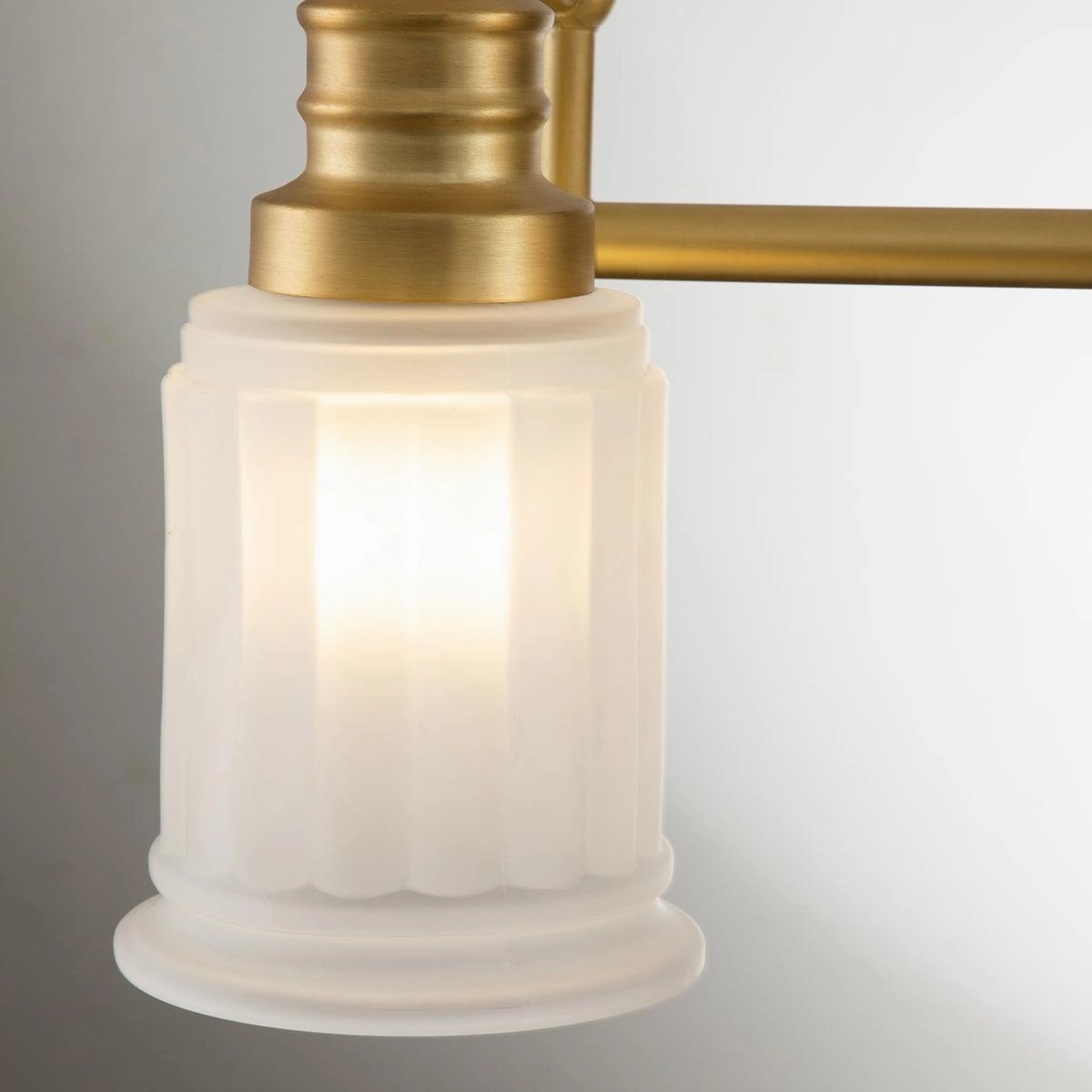 Quoizel Swell 3 Light Brass Bathroom Wall Light