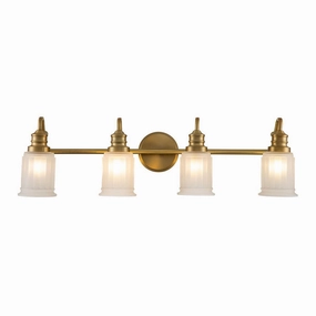 Quoizel Swell 4 Light Brass Bathroom Wall Light vintage desk lamp