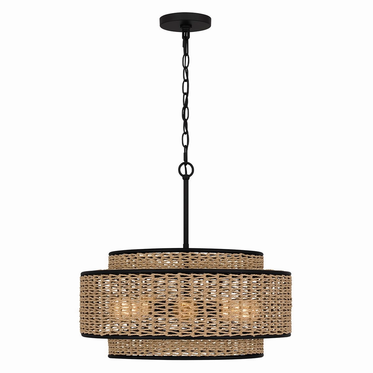 Quoizel Teton Black 5 Light Ceiling Pendant Light