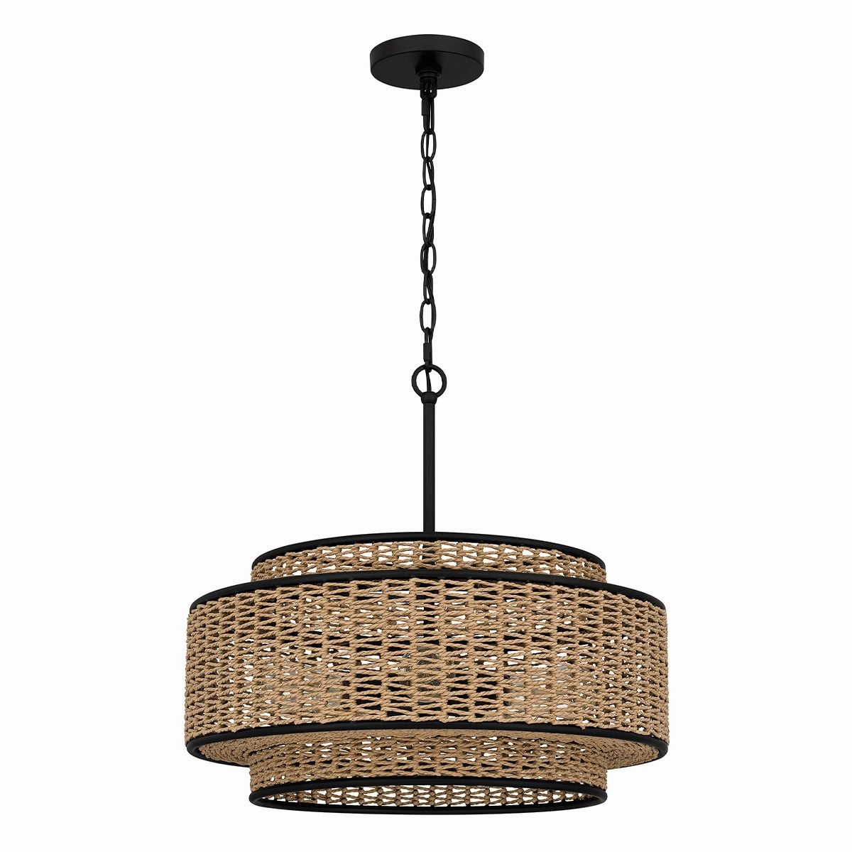 Quoizel Teton Black 5 Light Ceiling Pendant Light