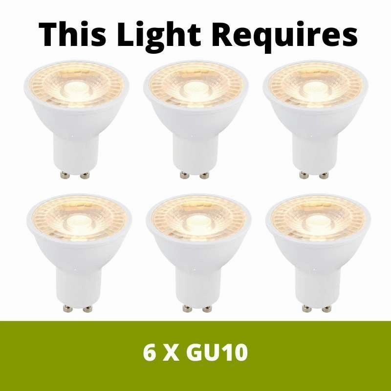 Quoizel Theater Row Silver 6 Light Pendant Ceiling Light