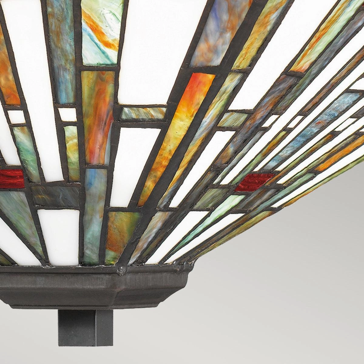 Quoizel Tiffany Maybeck 2 Light Bronze Flush Ceiling Mount