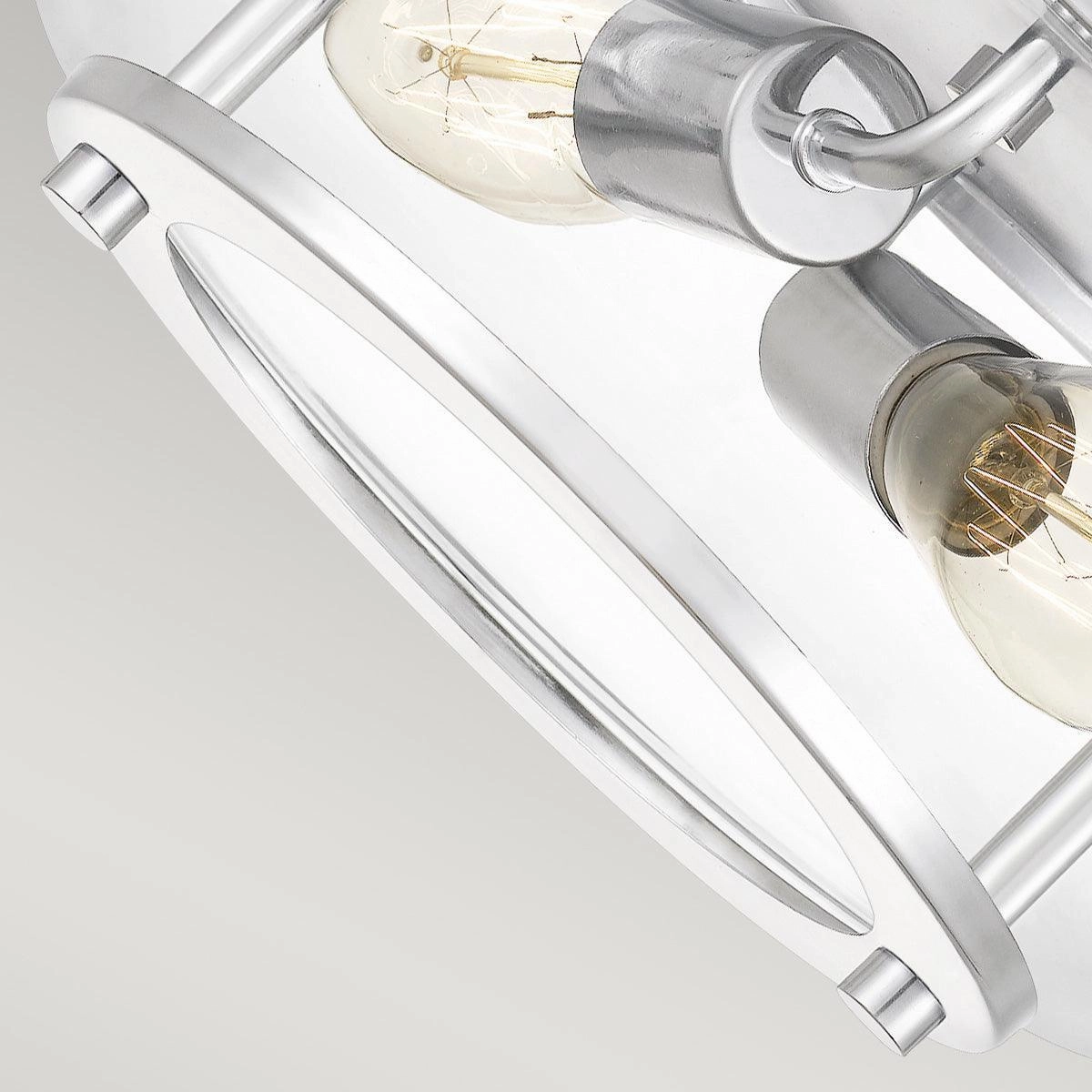Quoizel Trilogy 2 Light Chrome Bathroom Flush Mount