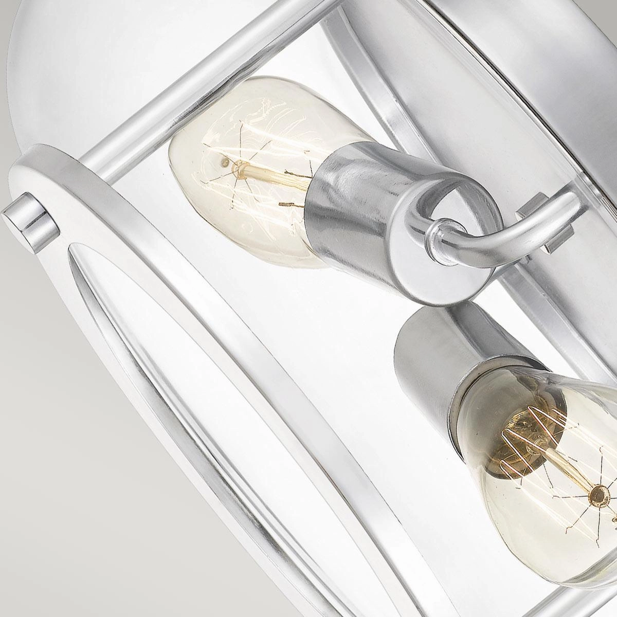 Quoizel Trilogy 2 Light Chrome Bathroom Flush Mount