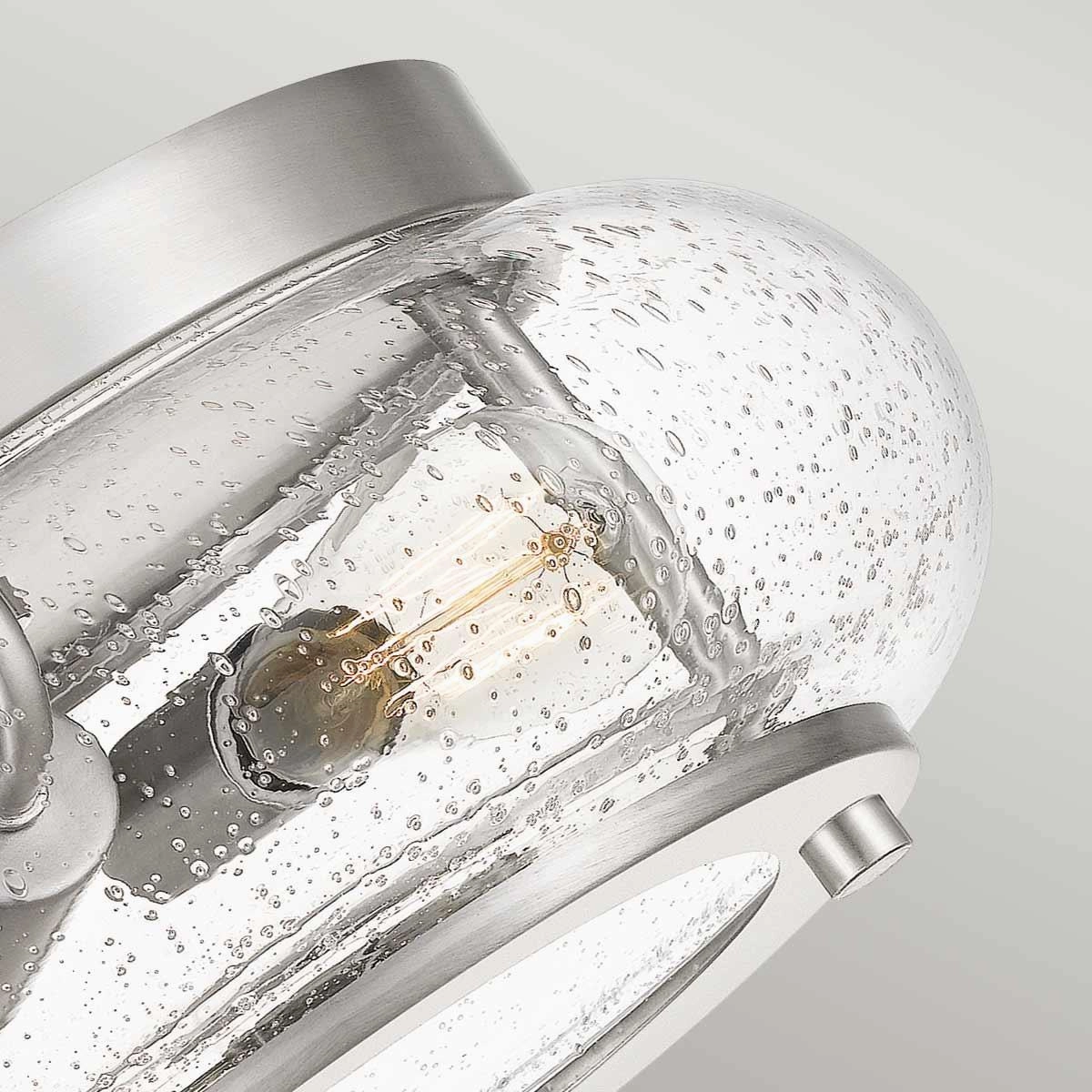Quoizel Trilogy 2 Light Flush Brushed Nickel Ceiling Light