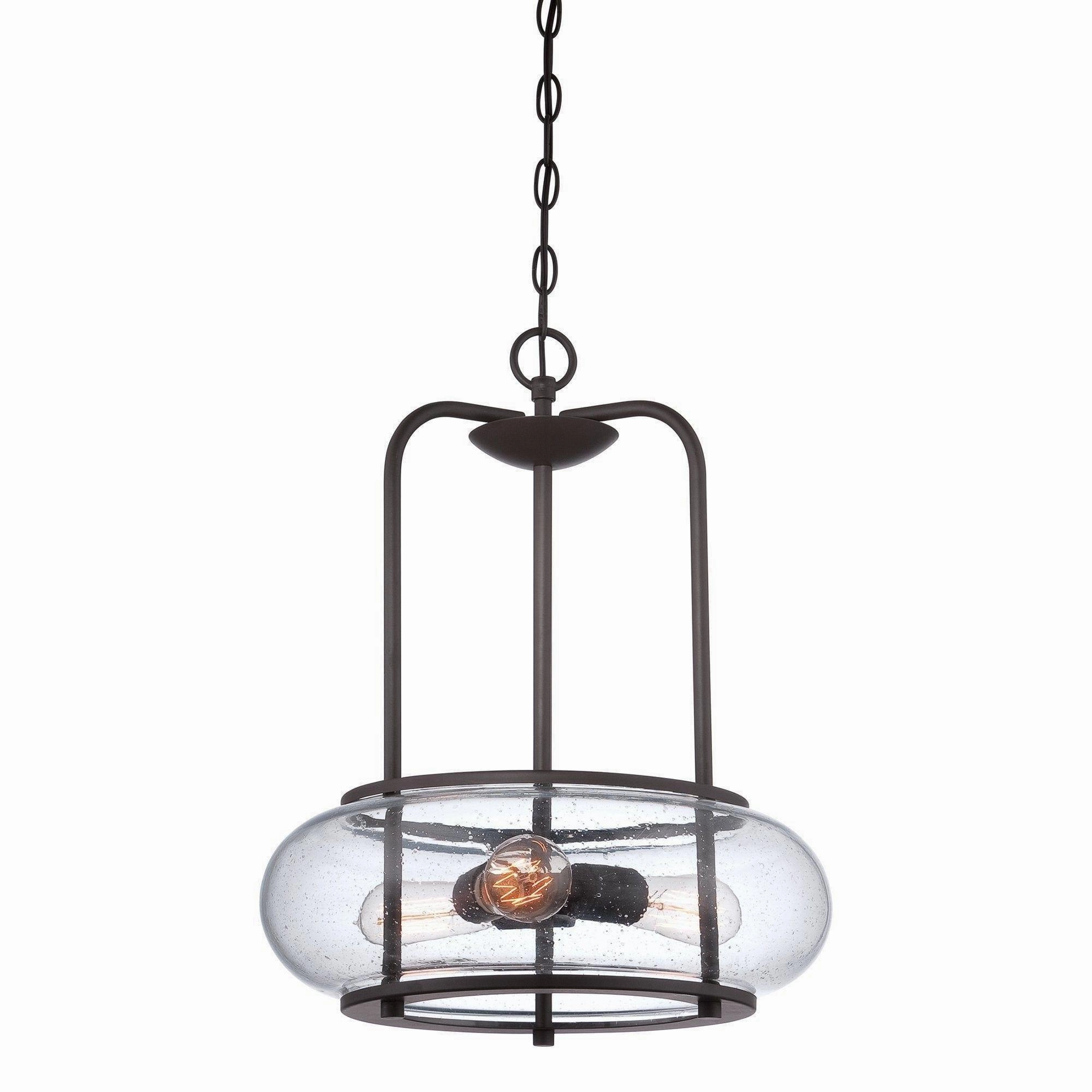 Quoizel Trilogy 3 Light Ceiling Pendant soft glow ceiling light