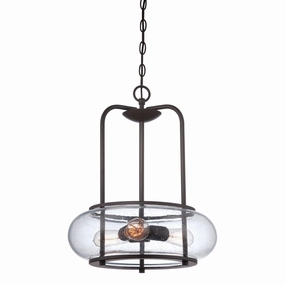Quoizel Trilogy 3 Light Ceiling Pendant soft glow ceiling light