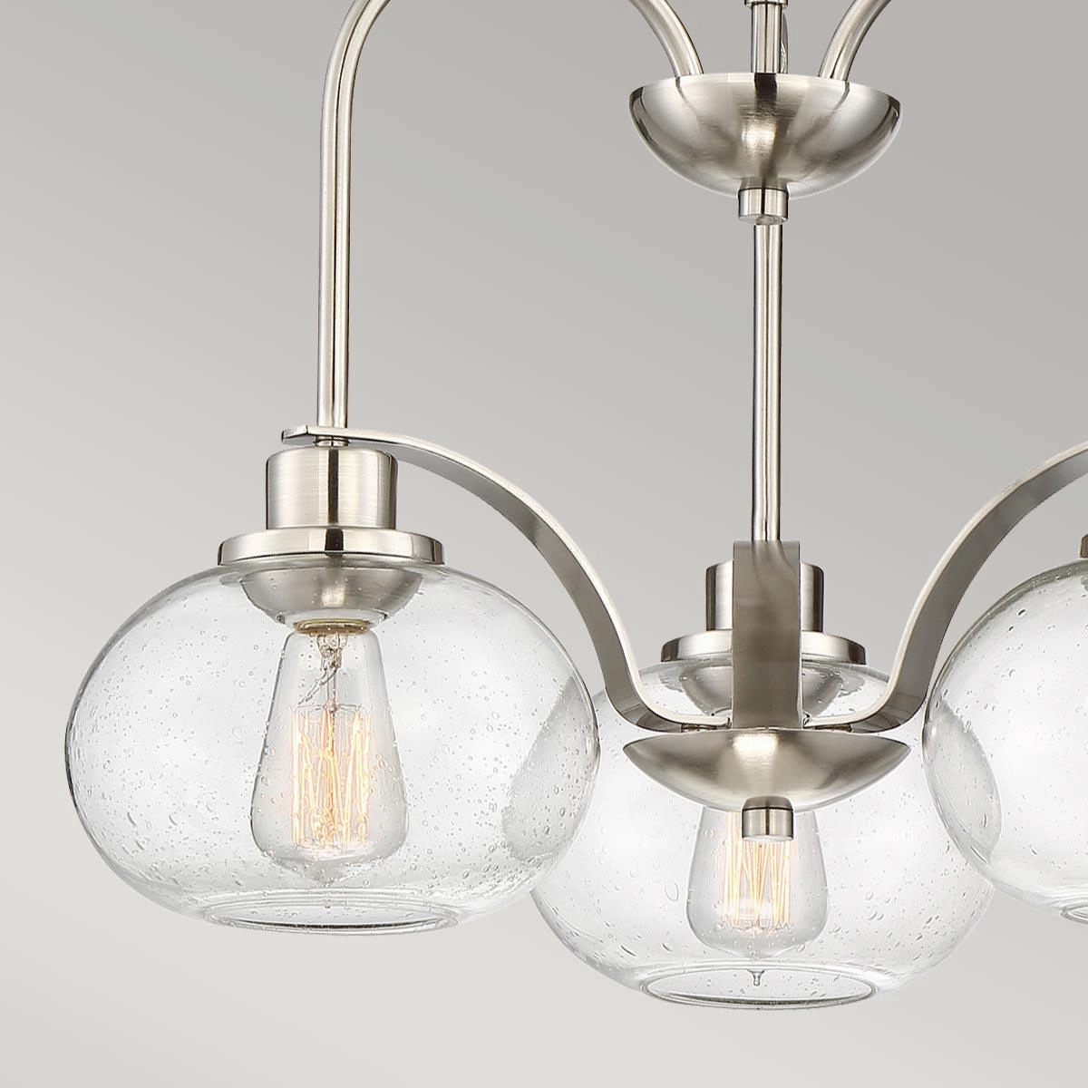 Quoizel Trilogy 3 Light Chandelier - Brushed Nickel