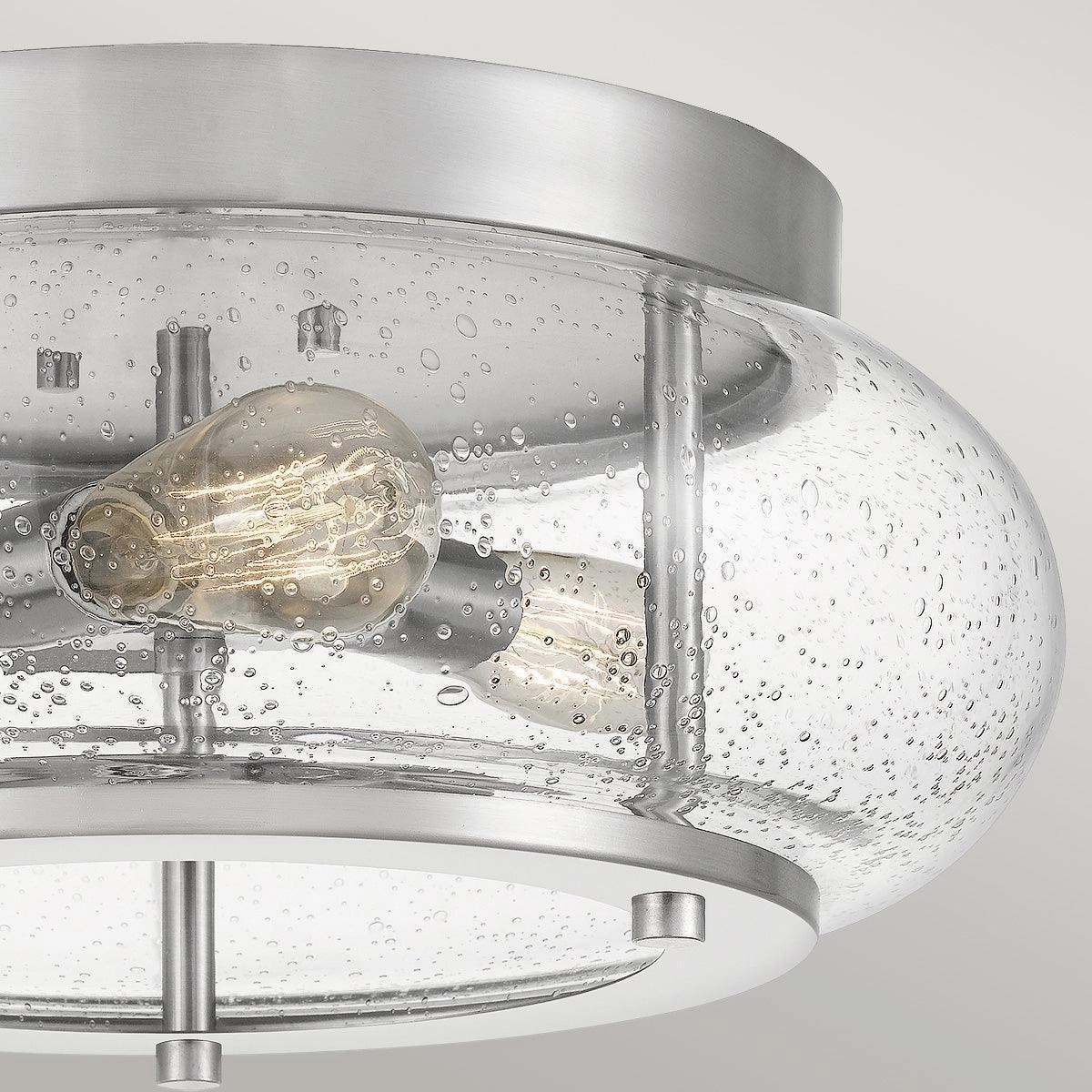 Quoizel Trilogy 3 Light Chrome Bathroom Flush Mount