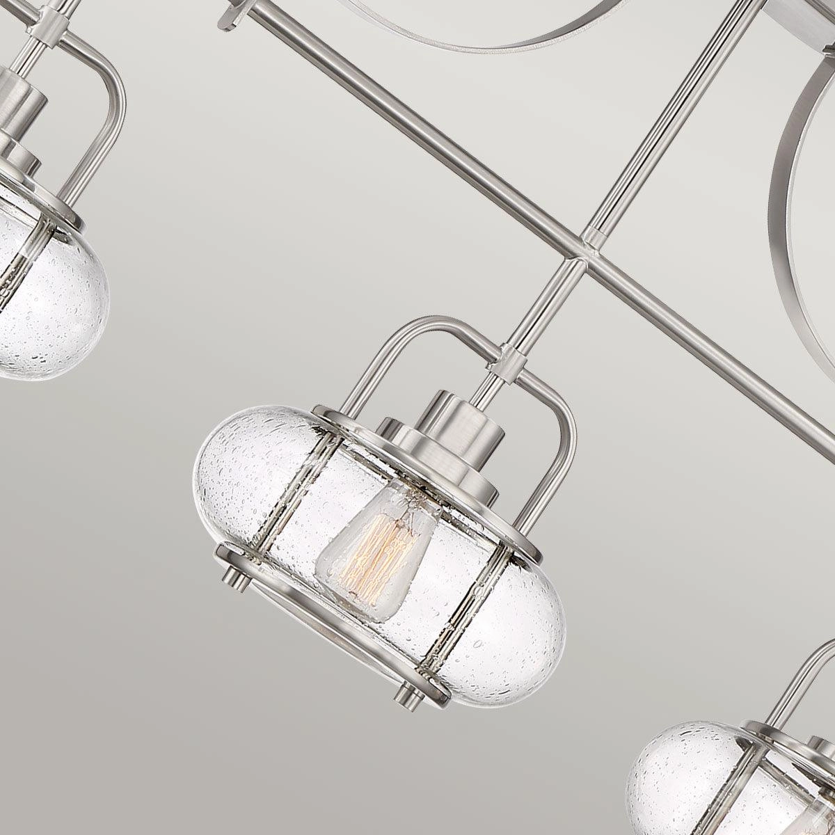 Quoizel Trilogy 3 Light Island Brushed Nickel Pendant