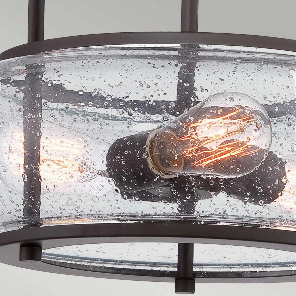 Quoizel Trilogy Bronze Medium Semi-Flush Ceiling Light