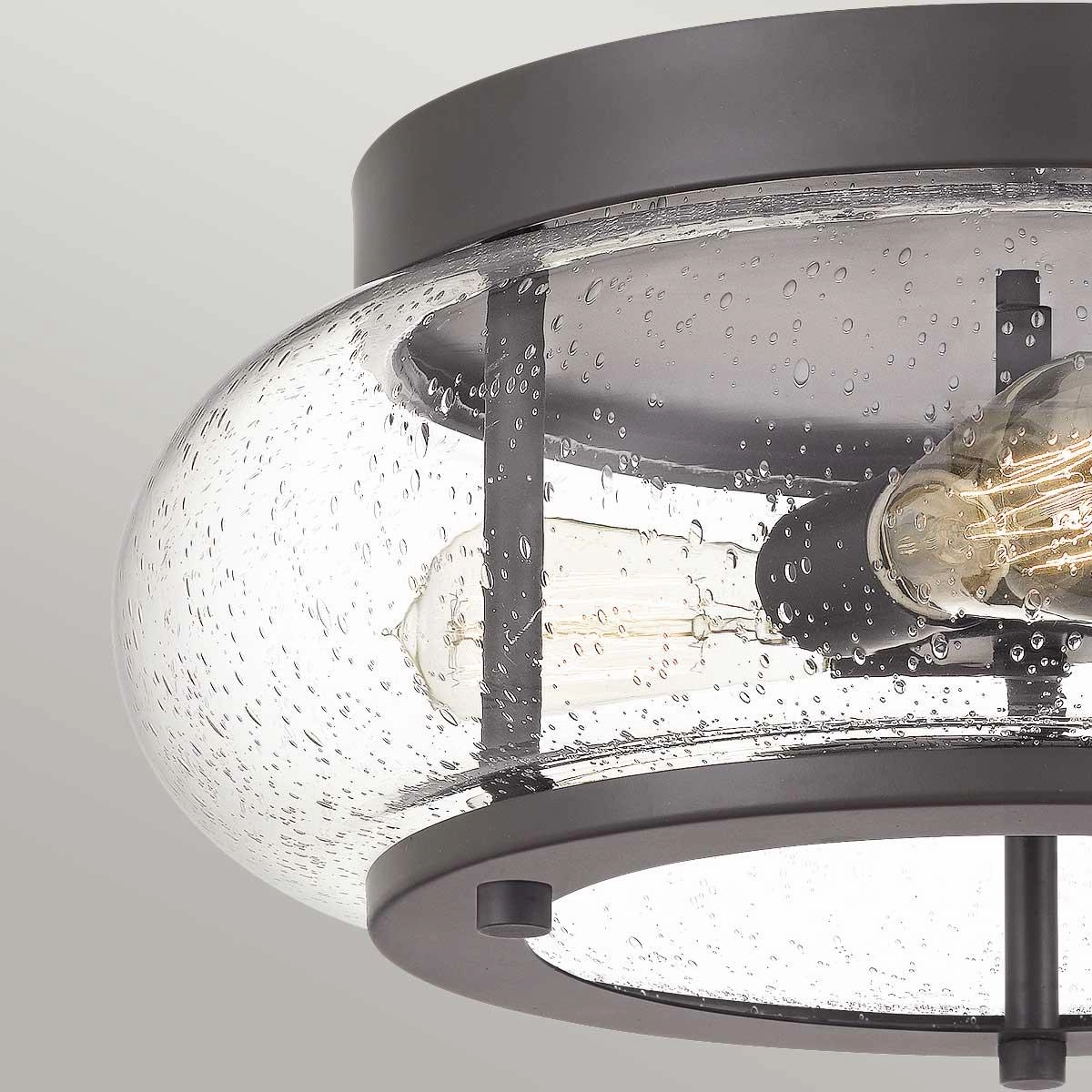 Quoizel Trilogy Old Bronze Flush Ceiling Light