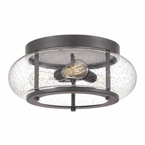 Quoizel Trilogy Old Bronze Flush Ceiling Light ambient ceiling fixture