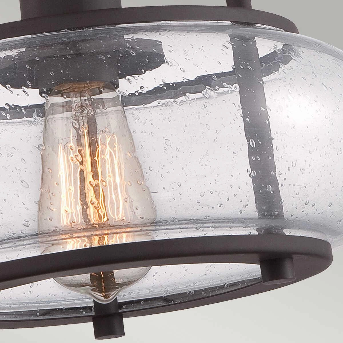 Quoizel Trilogy Small Old Bronze Semi-Flush Ceiling Light Damaged Box