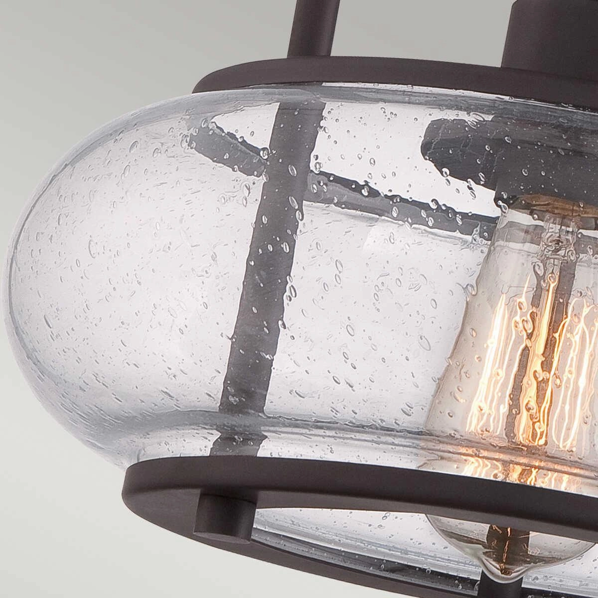 Quoizel Trilogy Small Old Bronze Semi-Flush Ceiling Light Damaged Box