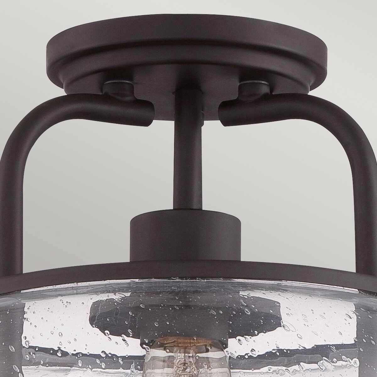 Quoizel Trilogy Small Old Bronze Semi-Flush Ceiling Light Damaged Box