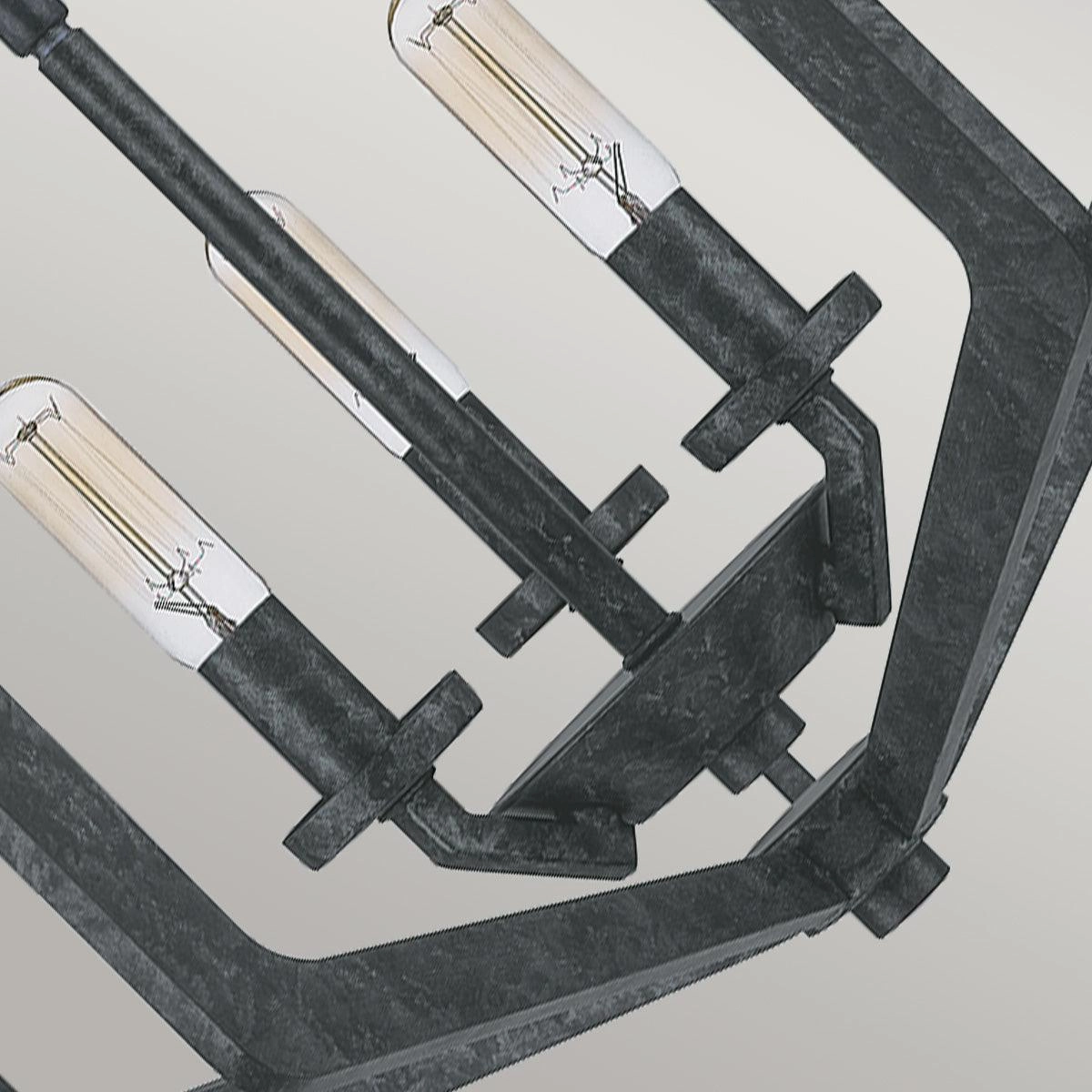 Quoizel Vanguard 3 Light Black Pendant