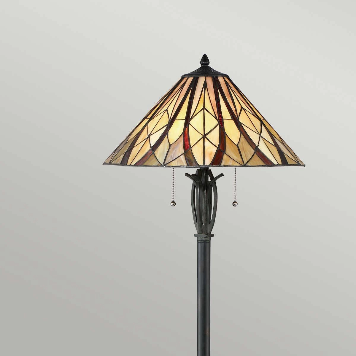 Quoizel Victory 2 Light Tiffany Floor Lamp Damaged Box