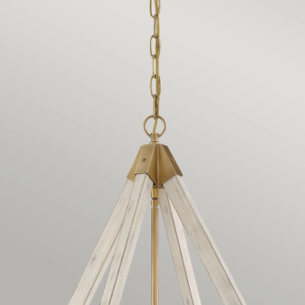 Quoizel View Point 4 Light Chandelier - Weathered Brass