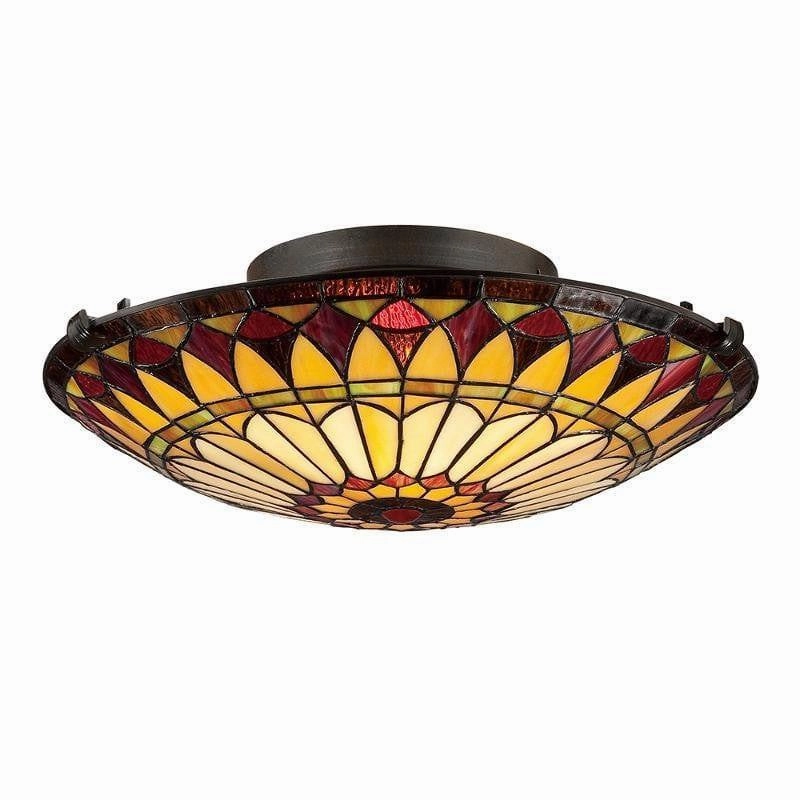 Quoizel West End Flush Tiffany Ceiling Light recessed ceiling spot lamp