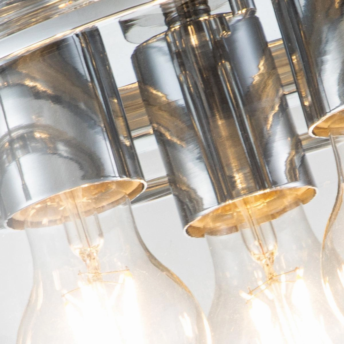 Quoizel Whistling 3 Light Chrome Bathroom Ceiling Flush