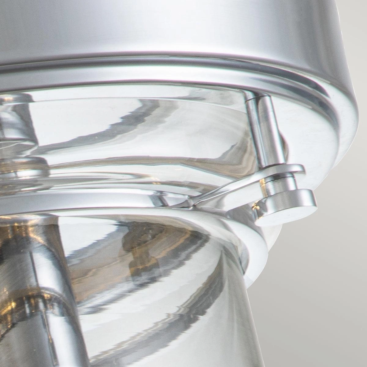 Quoizel Whistling 3 Light Chrome Bathroom Ceiling Flush