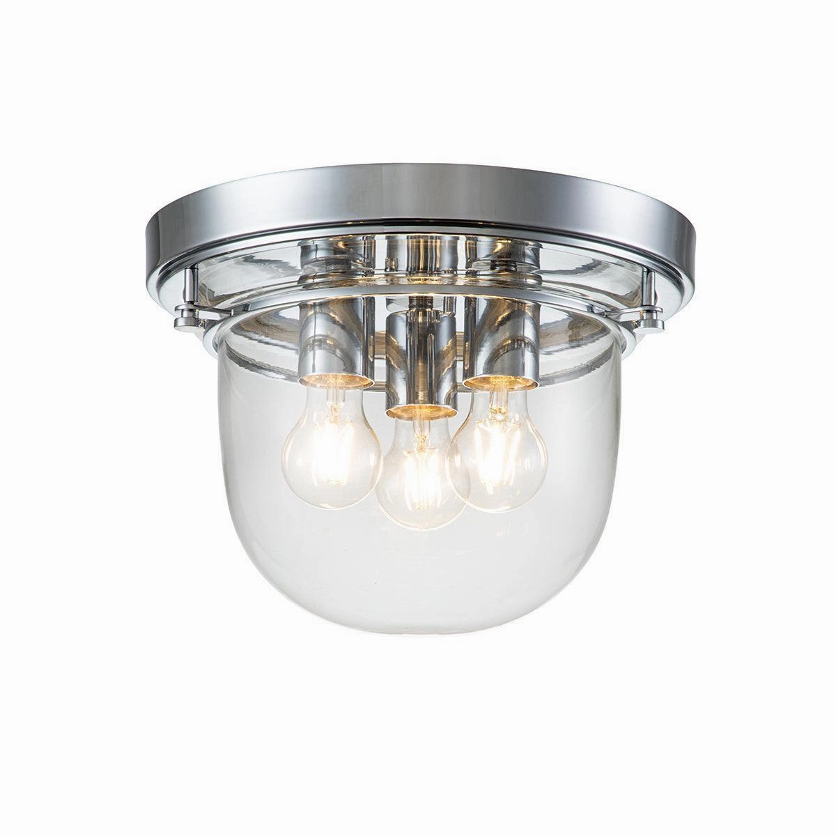 Quoizel Whistling 3 Light Chrome Bathroom Ceiling Flush vintage desk lamp