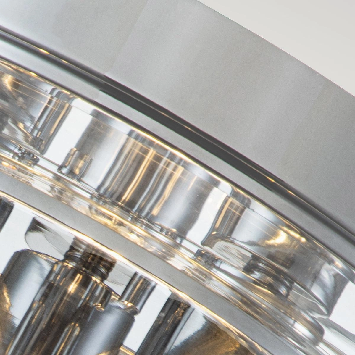 Quoizel Whistling 3 Light Chrome Bathroom Ceiling Flush