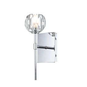 Regalia 1 Light Polished Chrome Bathroom Wall Light vintage desk lamp