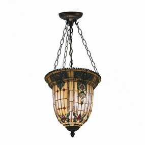 Regency Long Inverted Tiffany Ceiling Light recessed ceiling spot lamp