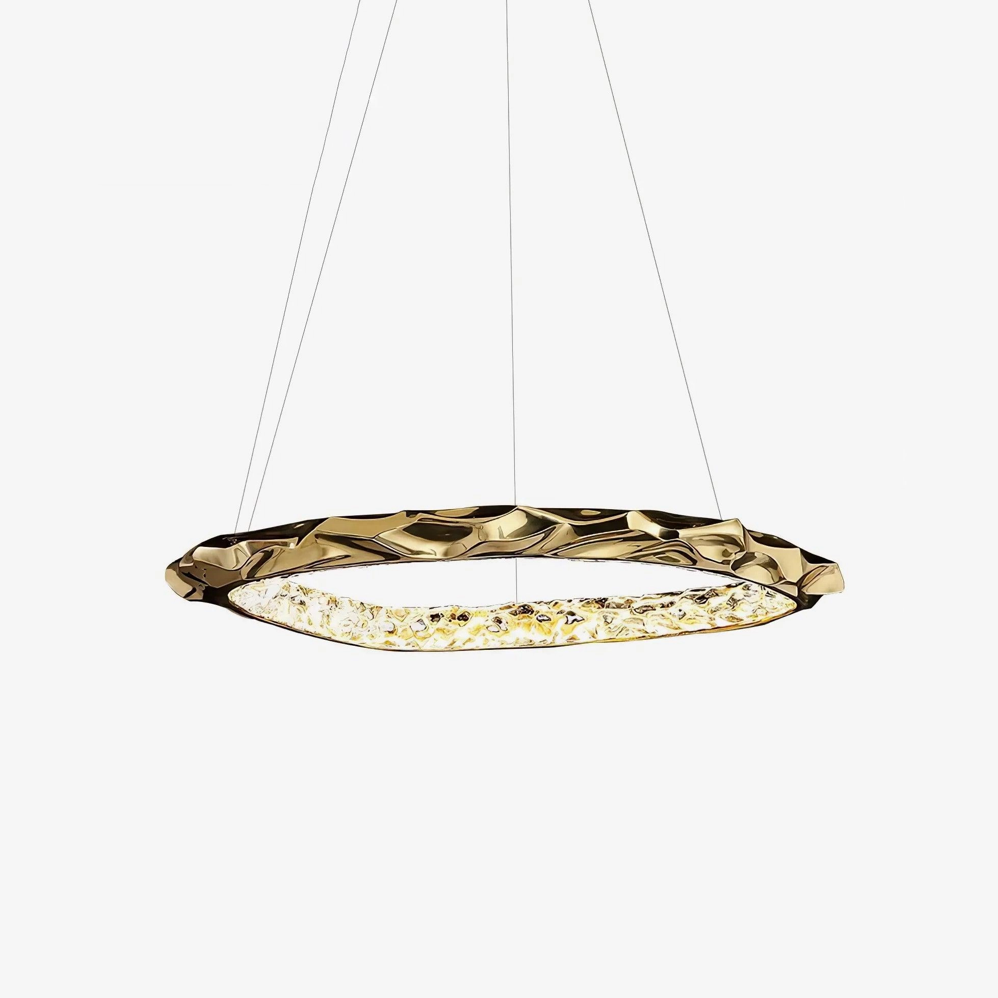 Resin Circlet Brass Pendant Lamp round ceiling light