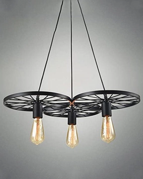 Retro Decorative Wheel Hanging Vintage Industrial Pendants decorative ceiling fixture