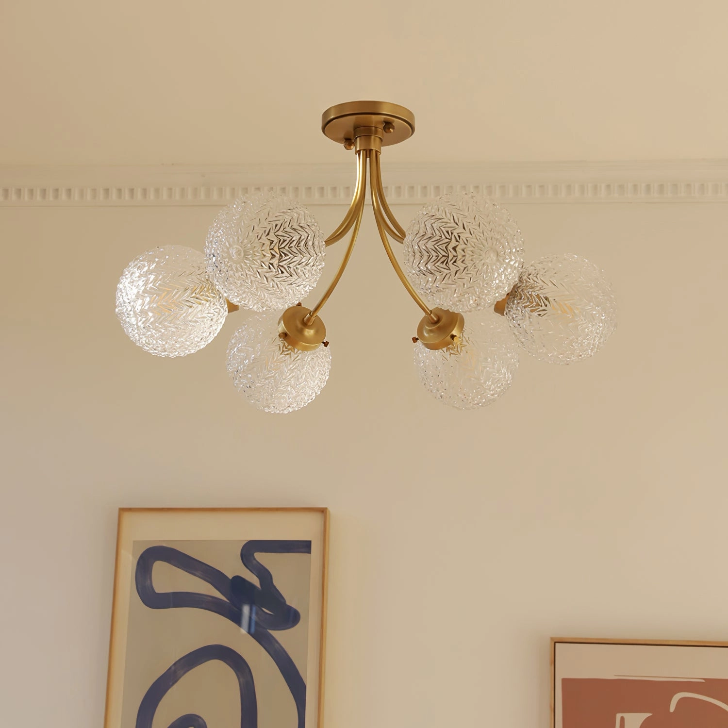 Retro Glass Ceiling Lamp