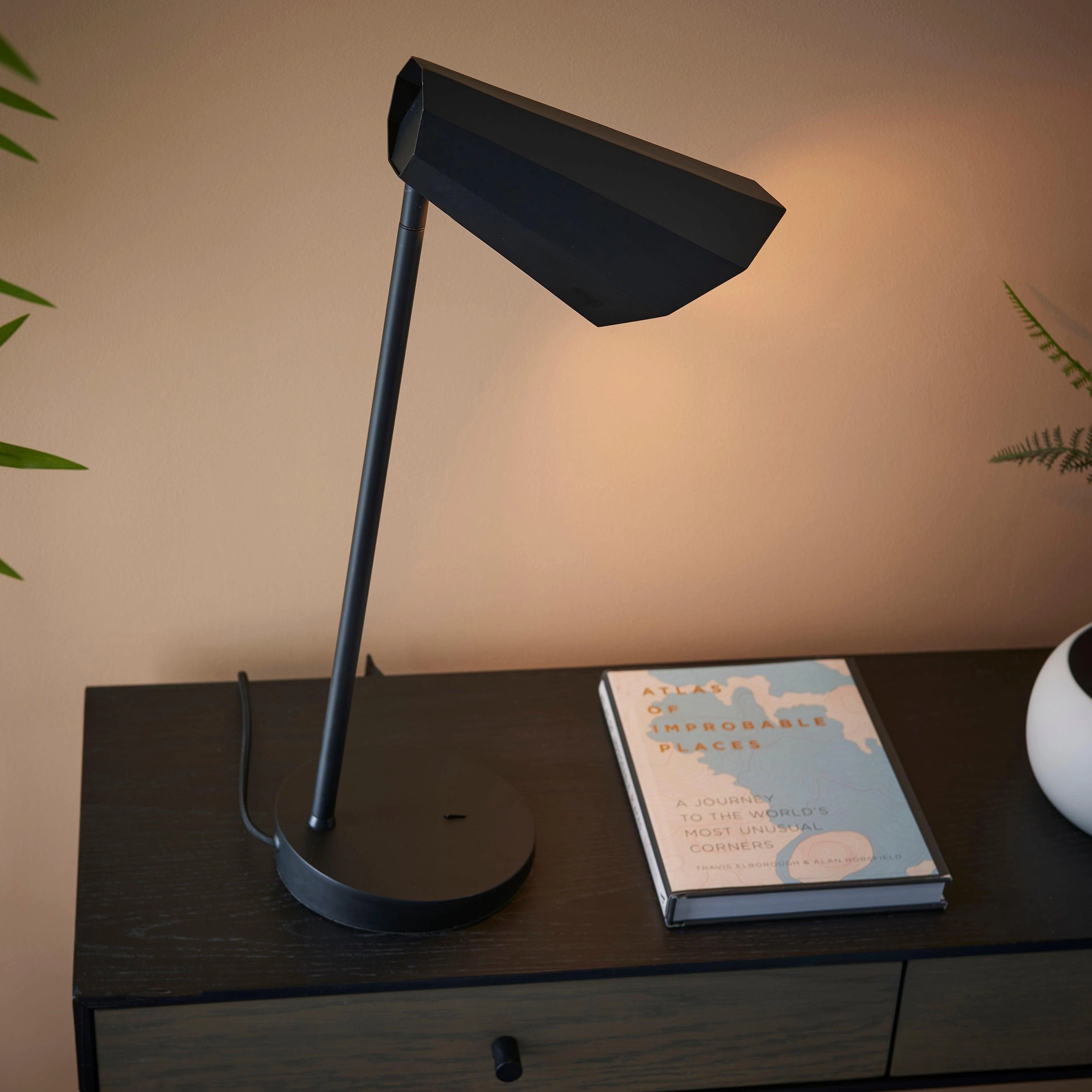 Reynold Modern Angled Industrial Table Lamp