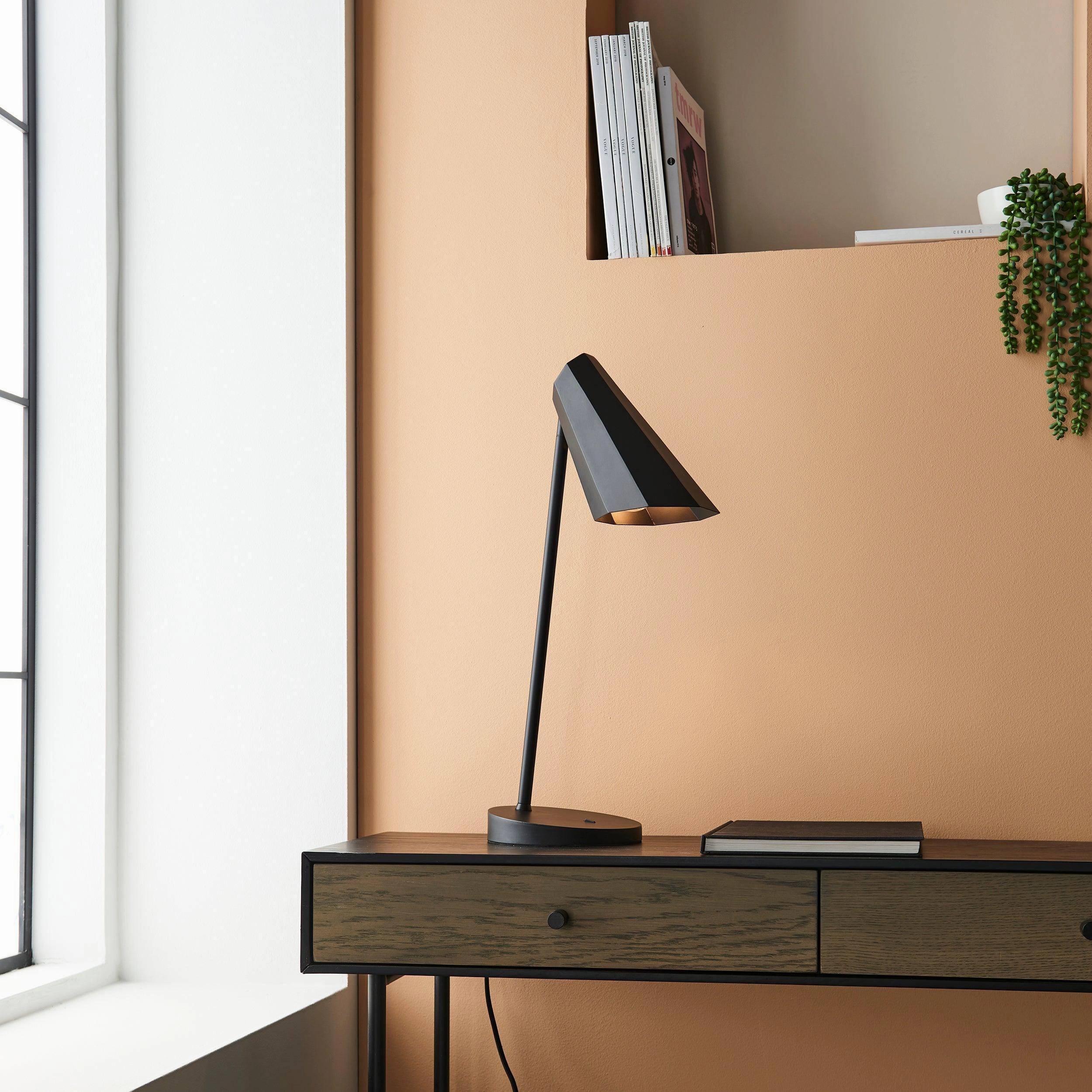 Reynold Modern Angled Industrial Table Lamp energy-saving LED light