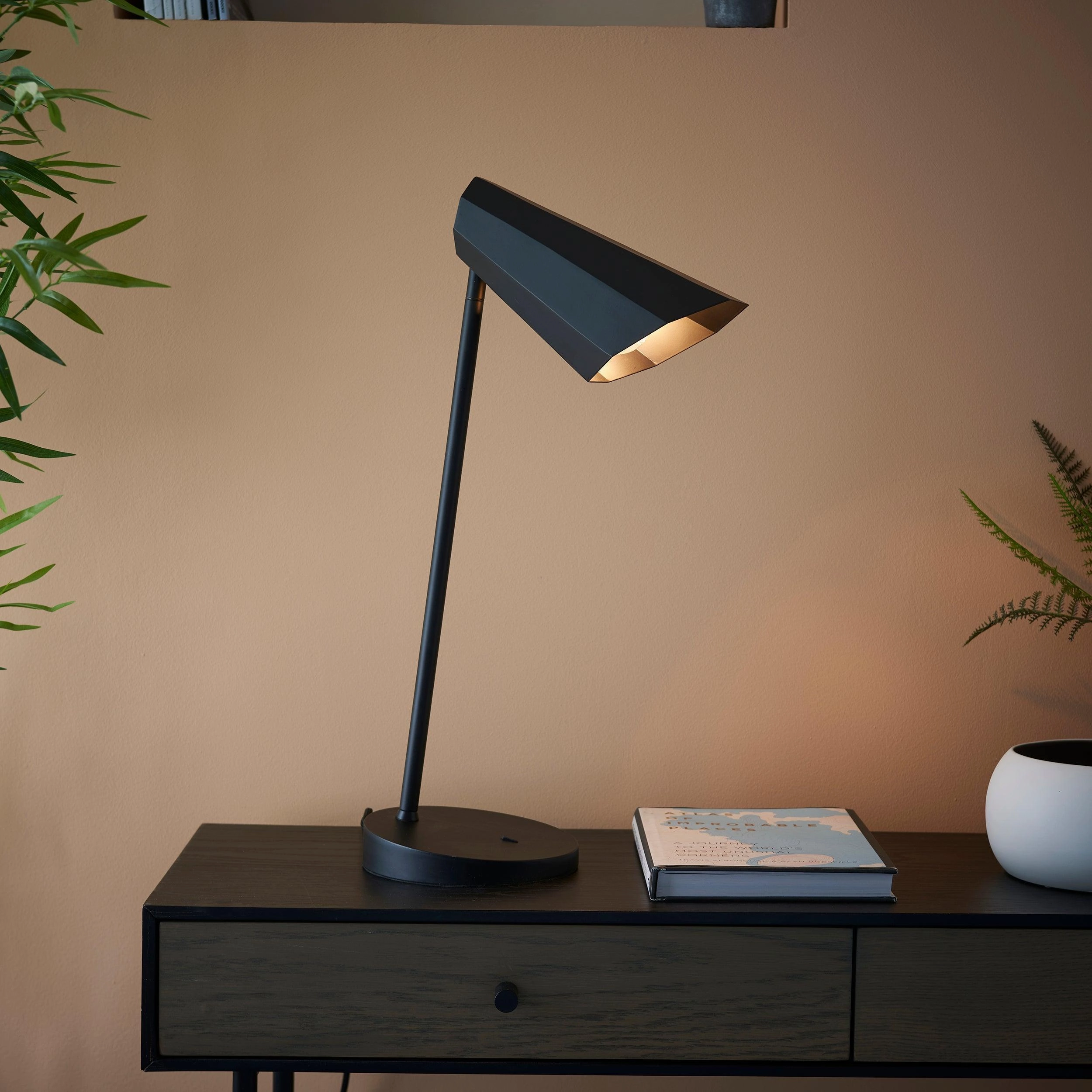 Reynold Modern Angled Industrial Table Lamp