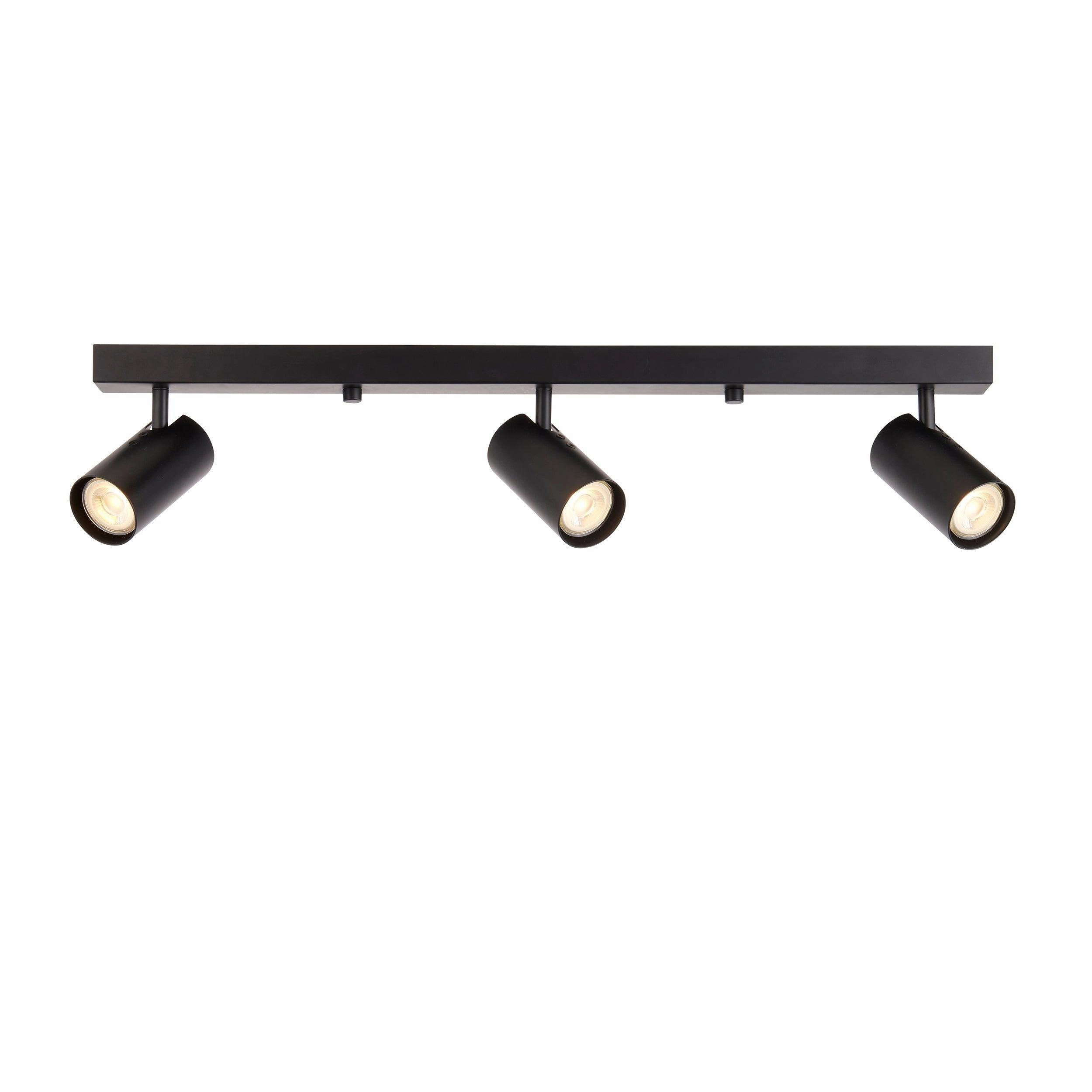 Rez 3 Light Black Modern Adjustable Plate Spot Light tall arc lamp for living room