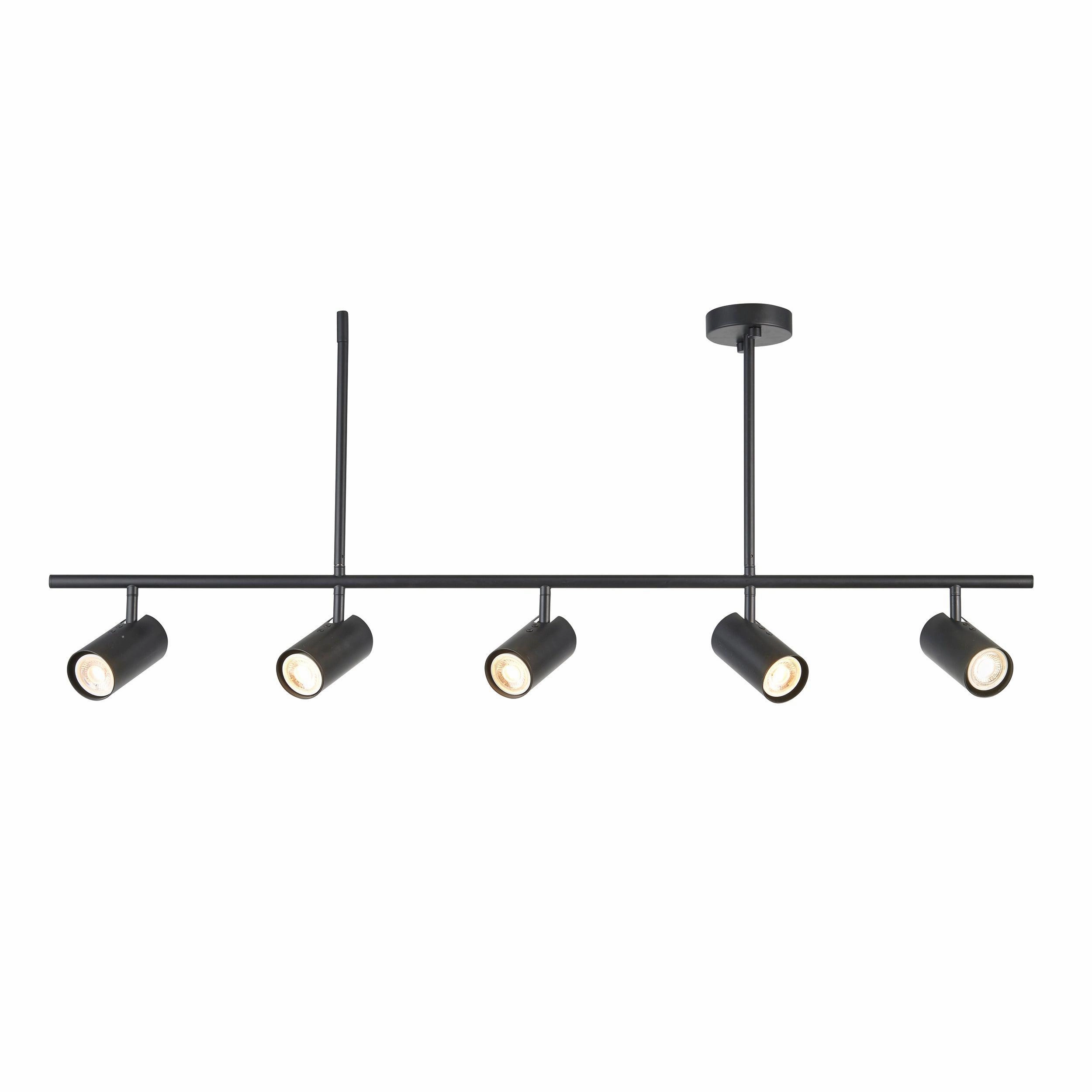 Rez 5 Light Black Modern Bar Spot Light ambient ceiling fixture
