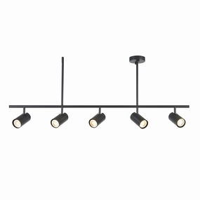 Rez 5 Light Black Modern Bar Spot Light ambient ceiling fixture