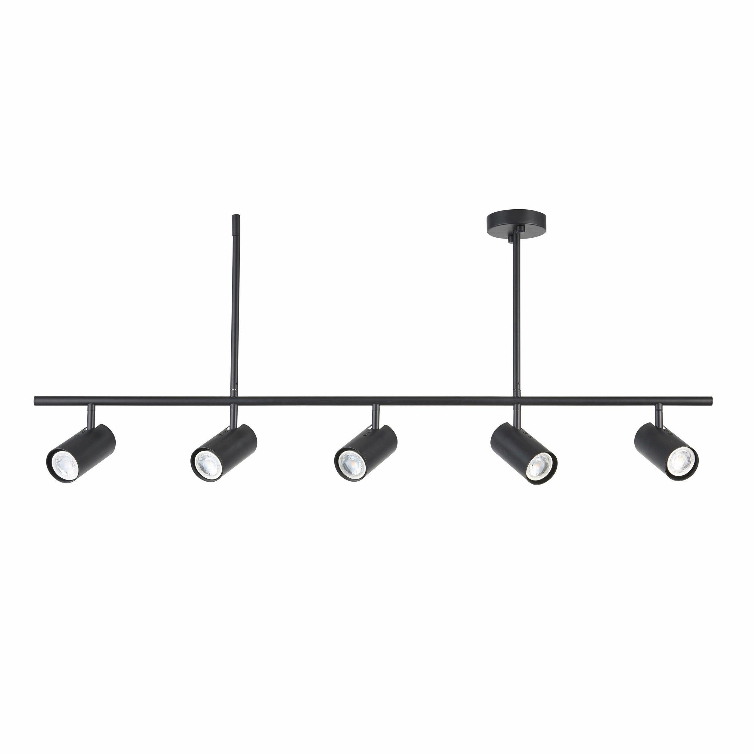 Rez 5 Light Black Modern Bar Spot Light