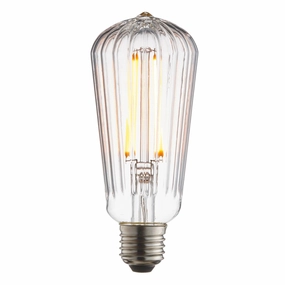 Ribb Pear Shaped E27 Decorative 4w LED E27 Light Bulb contemporary ceiling fixture
