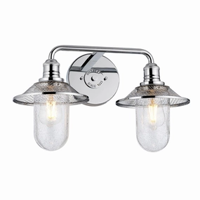 Rigby 2 Light Polished Chrome Bathroom Wall Light vintage desk lamp