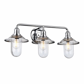 Rigby 3 Light Polished Chrome Bathroom Wall Light vintage desk lamp